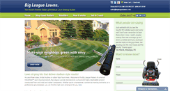 Desktop Screenshot of bigleaguelawns.com